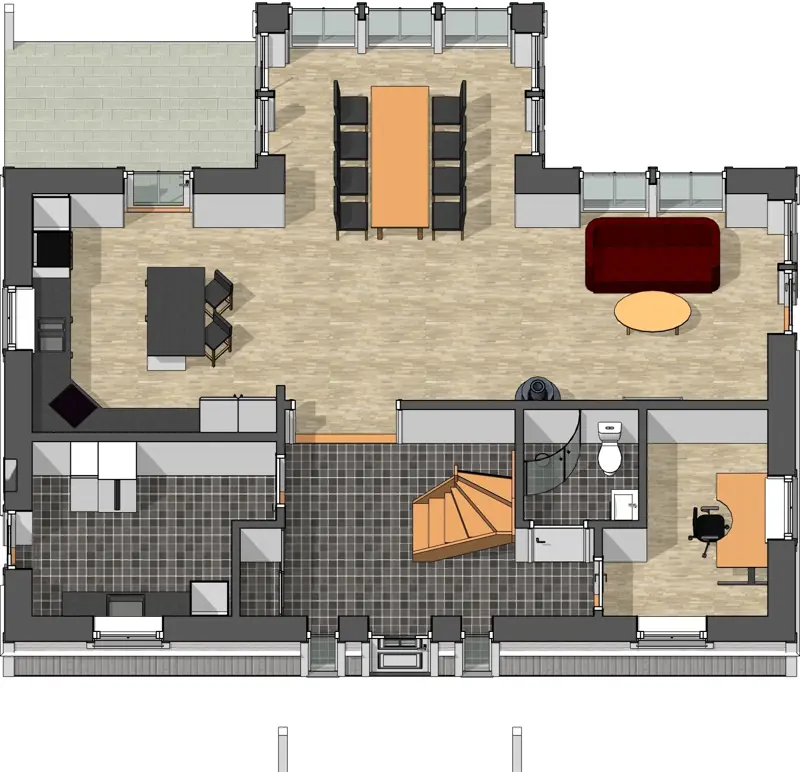 D186 3D View Bottenplan3d D186 3D View Bottenplan3d