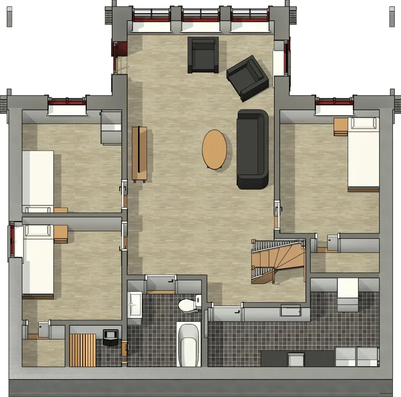 E182 Källarplan3d 250401 E182 Källarplan3d 250401